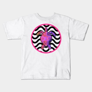 Pink Sea Turtle Kids T-Shirt